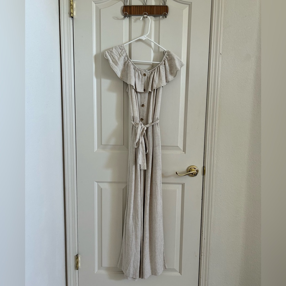 Monteau Beige Jumpsuit